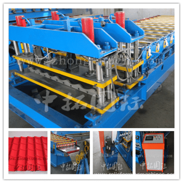 Glazed Roof Sheet Tile Roll Forming Machine